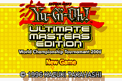 2006 FIFA World Cup title screen for GameBoy Advance
